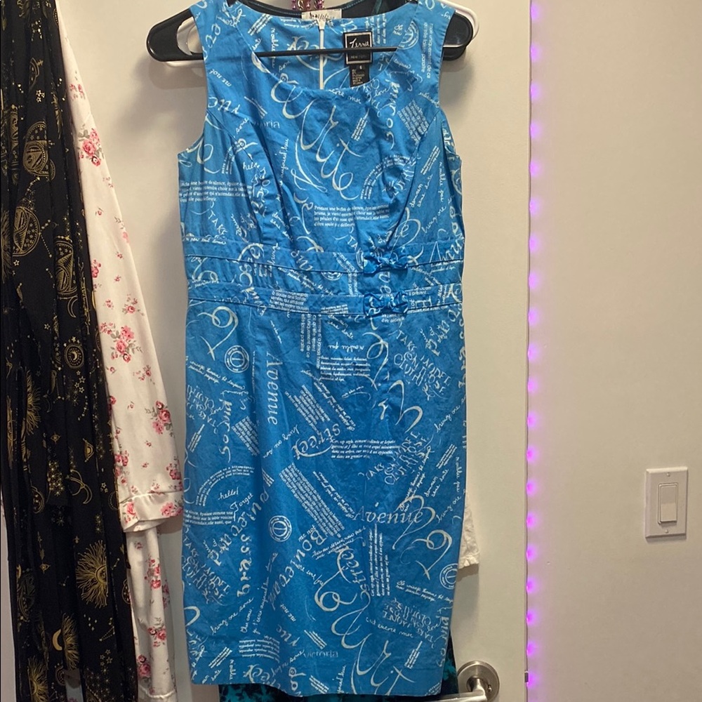 Blue Sleeveless Dress